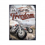 Magnet 8 x 6 cm Route 66 : Feel the freedom