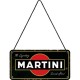 Plaque en métal 10 X 20 cm à suspendre : Martini