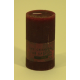 Bougie cylindrique rustique pilier 12cm aspect givré couleur rouge