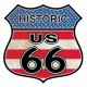 Plaque en métal Logo Route 66