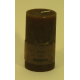 Bougie cylindrique rustique pilier 12cm aspect givré couleur chocolat