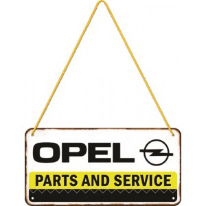 Plaque en métal 10 X 20 cm à suspendre : Opel