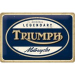 Plaque en métal 20 X 30 cm logo Triumph (moto)