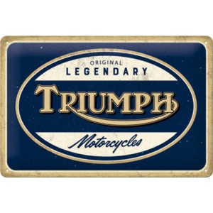 Plaque en métal 20 X 30 cm logo Triumph (moto)