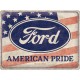 Plaque en métal 30 X 40 cm logo Ford depuis 1903