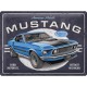 Plaque en métal 30 X 40 cm Ford Mustang '69