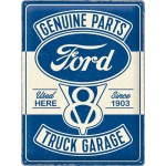 Plaque en métal 30 X 40 cm Ford truck garage (camion)