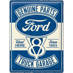 Plaque en métal 30 X 40 cm Ford truck garage (camion)