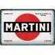 Plaque en métal 20 X 30 cm logo Martini
