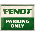 Plaque en métal 30 X 40 cm Fendt parking only (tracteurs)
