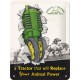 Plaque en métal 15 X 20 cm : Fendt (tracteurs) Animal Power