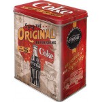 Boîte en métal rectangulaire Route 66 : Coca-Cola pub vintage