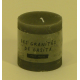 Bougie cylindrique rustique pilier 7cm aspect givré couleur gris clair