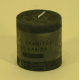 Bougie cylindrique rustique pilier 7cm aspect givré couleur gris foncé
