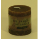 Bougie cylindrique rustique pilier 7cm aspect givré couleur chocolat