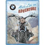 Plaque en métal 30 X 40 cm BMW : Aventure (moto)