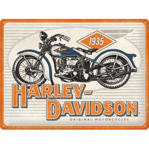 Plaque en métal 30 X 40 cm Harley-Davidson 1935 (moto)
