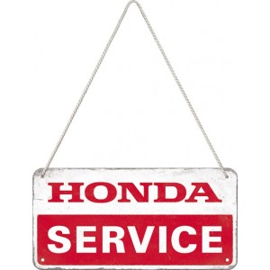 Plaque en métal 10 X 20 cm à suspendre : Honda Service