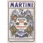 Plaque en métal 20 X 30 cm Publicité Martini