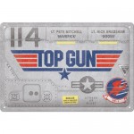 Plaque en métal 20 X 30 cm Top Gun (Tom Cruise - Maverick)
