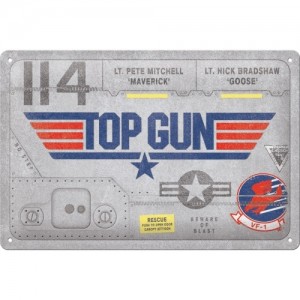 Plaque en métal 20 X 30 cm Top Gun - Maverick