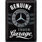Plaque en métal 30 X 40 cm : Mercedes-Benz Truck Garage (camion)