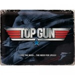 Plaque en métal 30 X 40 cm : Logo Top gun (Maverick)