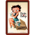 Plaque en métal 20 X 30 cm Betty Boop et son petit chien