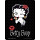 Plaque en métal 14 X 10 cm Betty Boop bisous