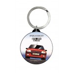 Porte-clés rond : Peugeot 205 GTI