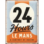 Plaque en métal 30 X 40 cm 24H du Mans : A century of racing