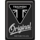Plaque en métal 30 X 40 cm Triumph logo Original Motorcycles
