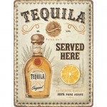 Plaque en métal 30 X 40 cm : Tequila