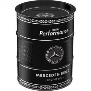 Tirelire métallique ronde Mercedes-Benz Motor Oil