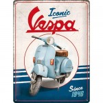 Plaque en métal 30 X 40 cm : Iconic Vespa depuis 1946