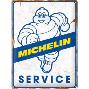 Plaque en métal 30 X 40 cm Michelin Service