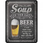 Plaque en métal 15 X 20 cm "I only drink beer 3 days a week" (Bière)