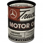 Tirelire métallique ronde Mercedes-Benz Motor Oil