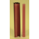 Bougie rustique flambeau (4X) 25cm aspect givré couleur vieux rose