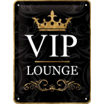 Plaque en métal 15 X 20 cm : Vip Lounge