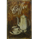 Plaque en métal 20 X 30 cm Coffee - Café