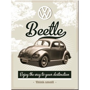 Magnet 8 x 6 cm VW Volkswagen Vintage Retro Beetle