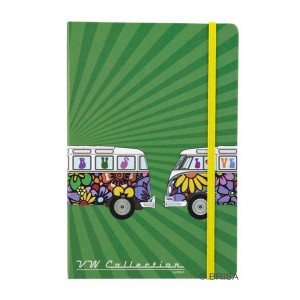 Carnet de notes (Notebook) VW Volkswagen T1 Bulli Flower Power - Peace and love